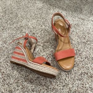 Kelly & Katie Coral Wedges